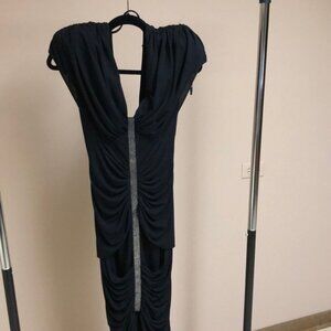 Black cocktail dress designed by casade Casati CASADAE